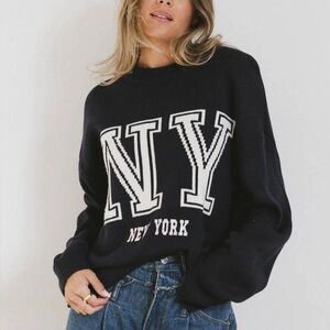 Bohme Urban Graphic Knit Sweater - New York